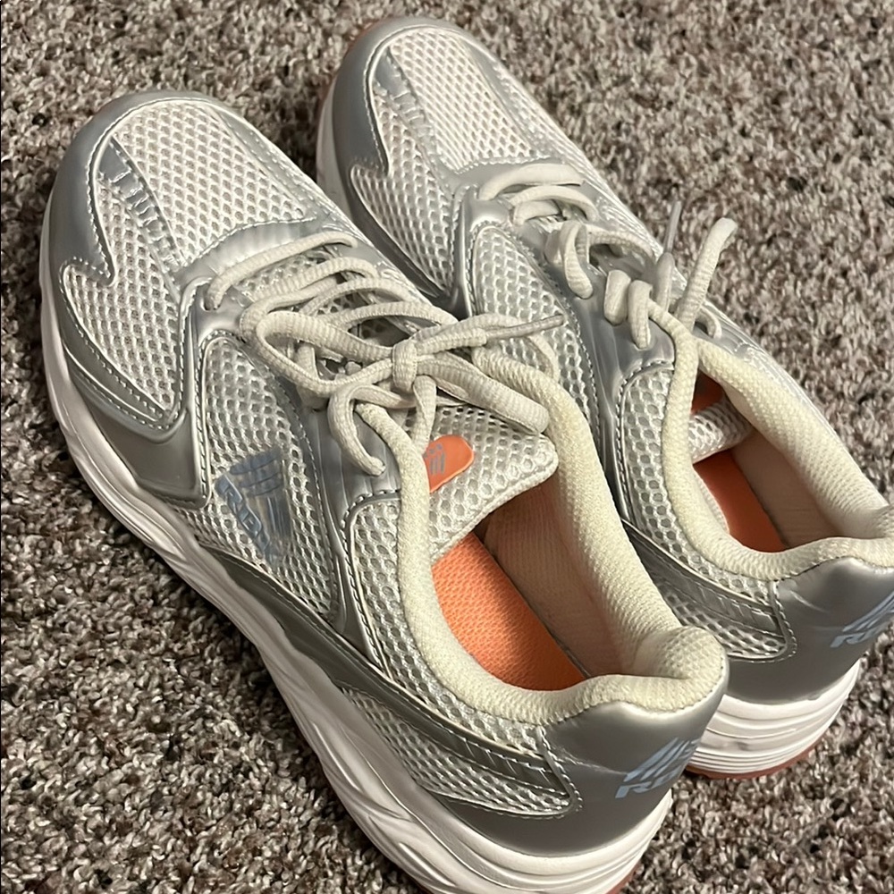New RBX Women’s 7.5 Running Shoes Sneakers Silver White Live Life Active Walking